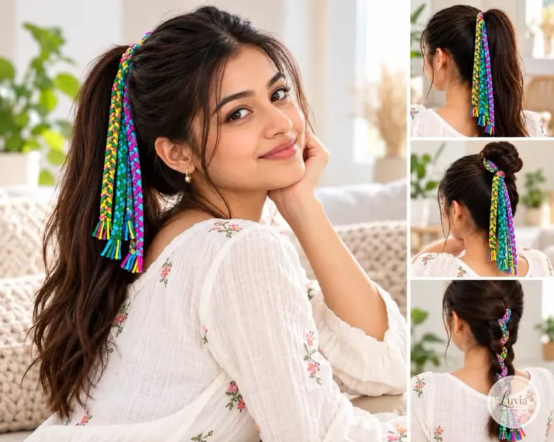 Boho braids — handmade crochet from the Hair Accessories collection by Luvia Creations