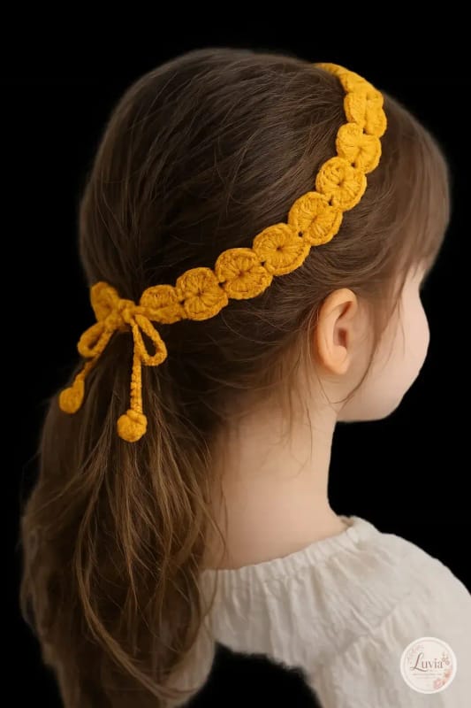 Scalloped Headband — handmade crochet from the Hair Accessories collection by Luvia Creations